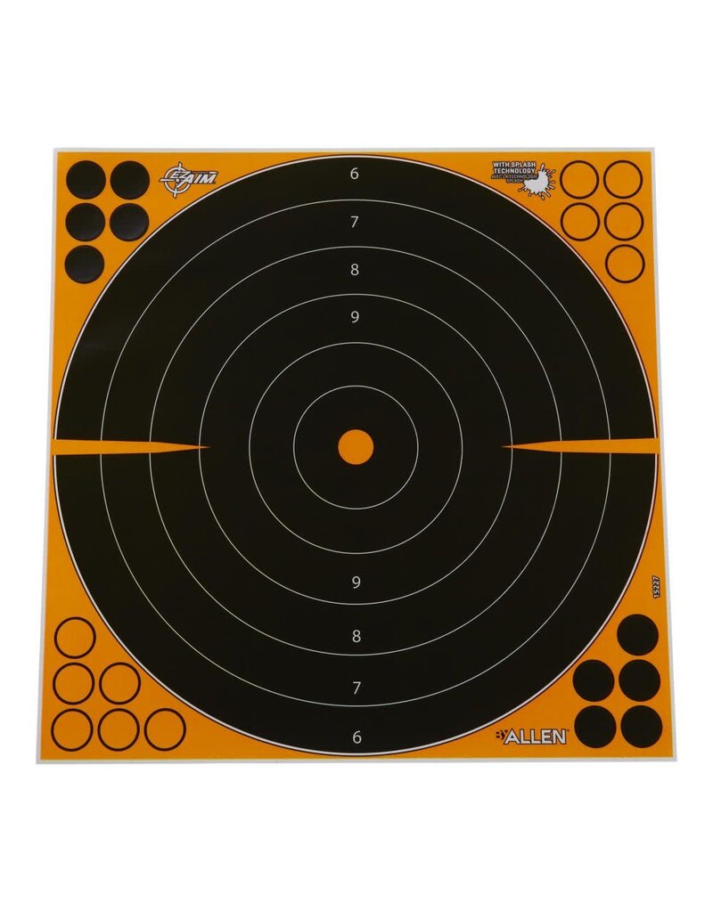 Allen EZ Aim - Adhesive Splash, Bullseye, 17.5"Hx17.5"W, 5-Pack (15227)