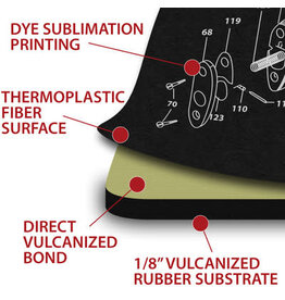 TekMat Cleaning Mat - Punisher, 11"x17" (TEK-R17-PUNISHER)