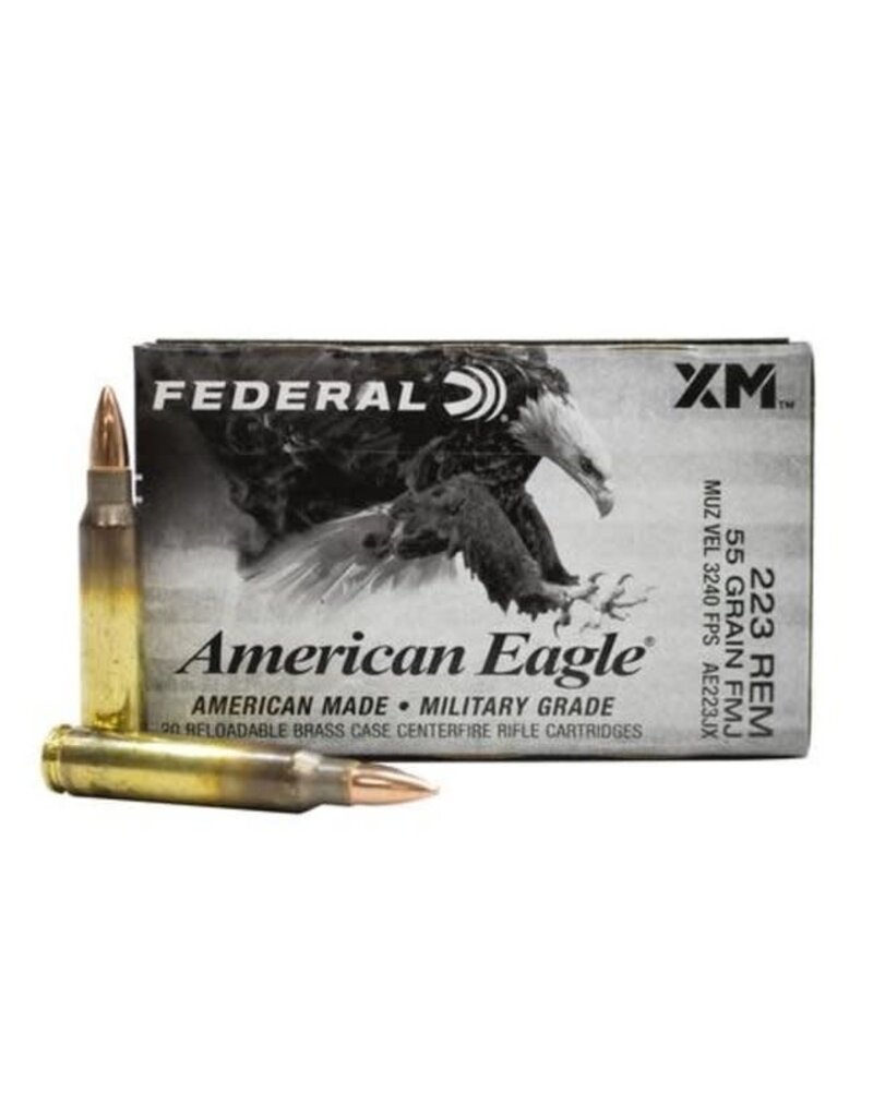 Federal American Eagle - .223 Rem., 55gr, FMJ (AE223JX)