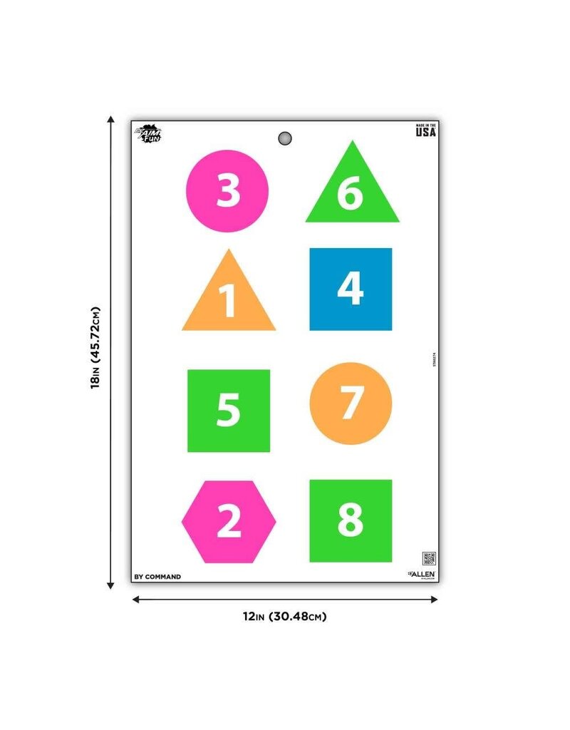 Allen Ez Aim Fun Series - Fun Group, 12" x 18", Multi (15643)