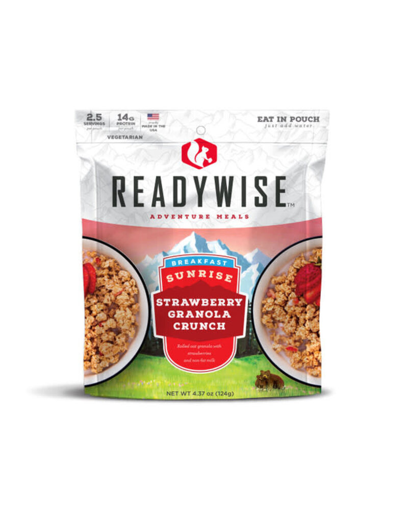 ReadyWise Adventure Meals - Sunrise Strawberry Granola Crunch, Single Pack (80-122)