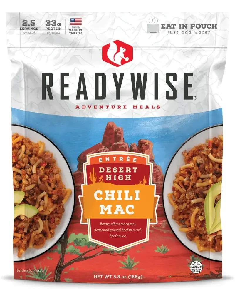 ReadyWise Adventure Meals - Desert Chili Mac with Beef, 170g (80-110)