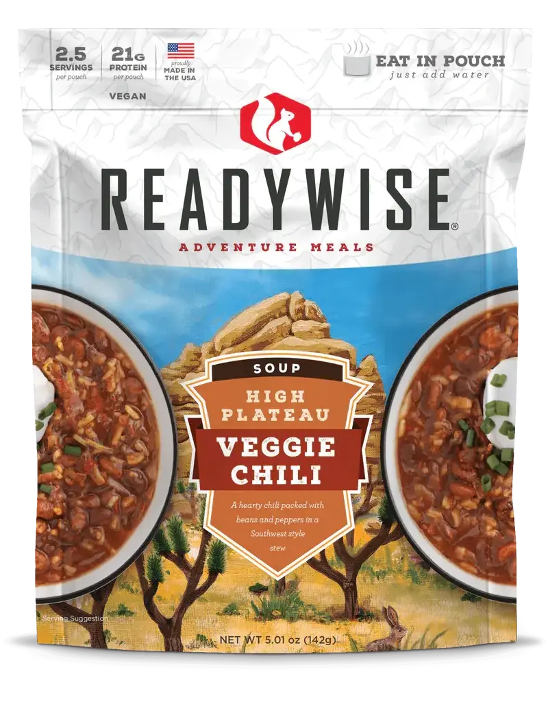 ReadyWise Adventure Meals - High Plateau Veggie Chili Soup, 142g (80-116)