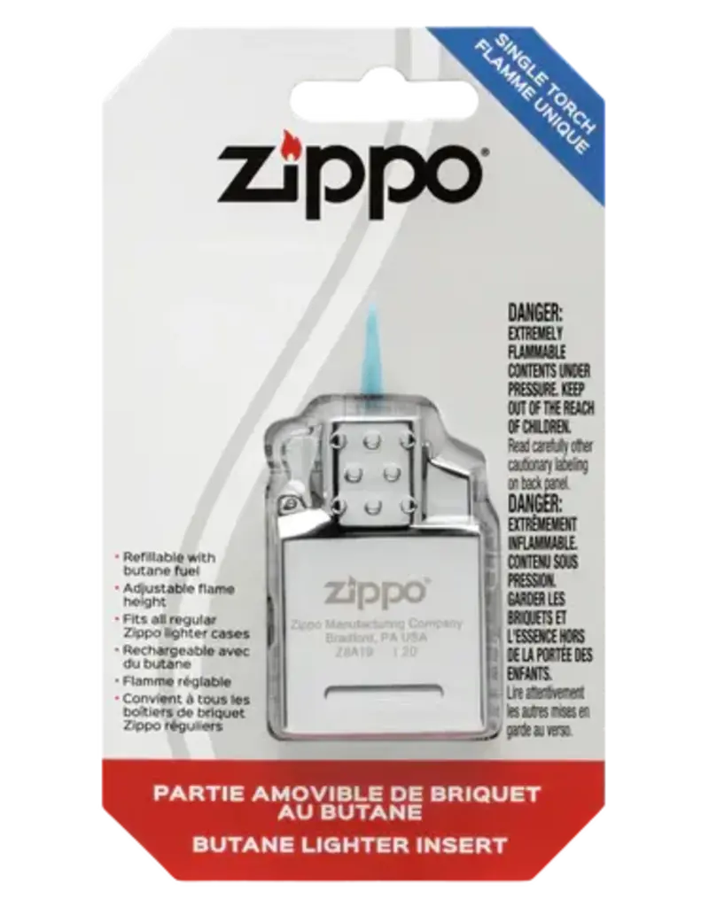 Zippo Butane Torch - Single, Pre-Filled, Silver (65841)