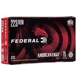 Federal American Eagle - 223 Rem, 75gr, TMJ, Box of 20 (AE223T75)