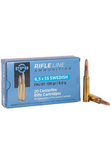 PPU Prvi Partizan Rifle - 6.5x55 Swed, 139gr, FMJ-BT, Box of 20 (PP6SWF)