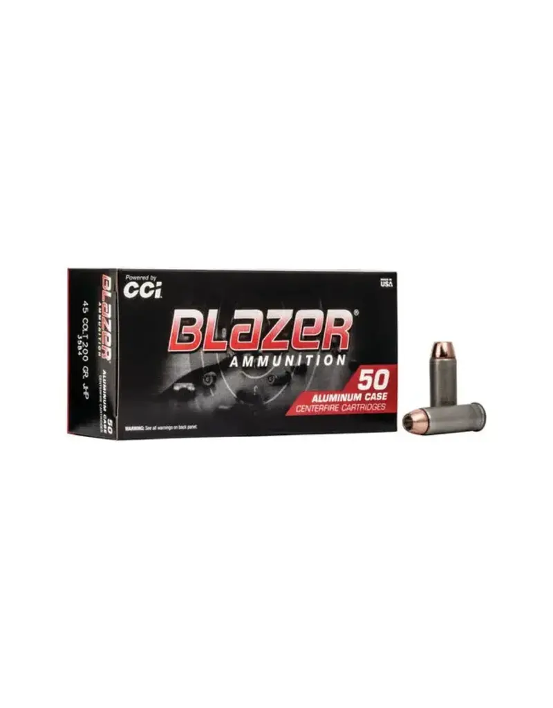 CCI Blazer Aluminum - 45 Colt, 200gr, HP, Box of 50 (3584)