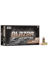 CCI Blazer Brass - 9mm Luger, 115gr, FMJ, Box of 50 (5200)