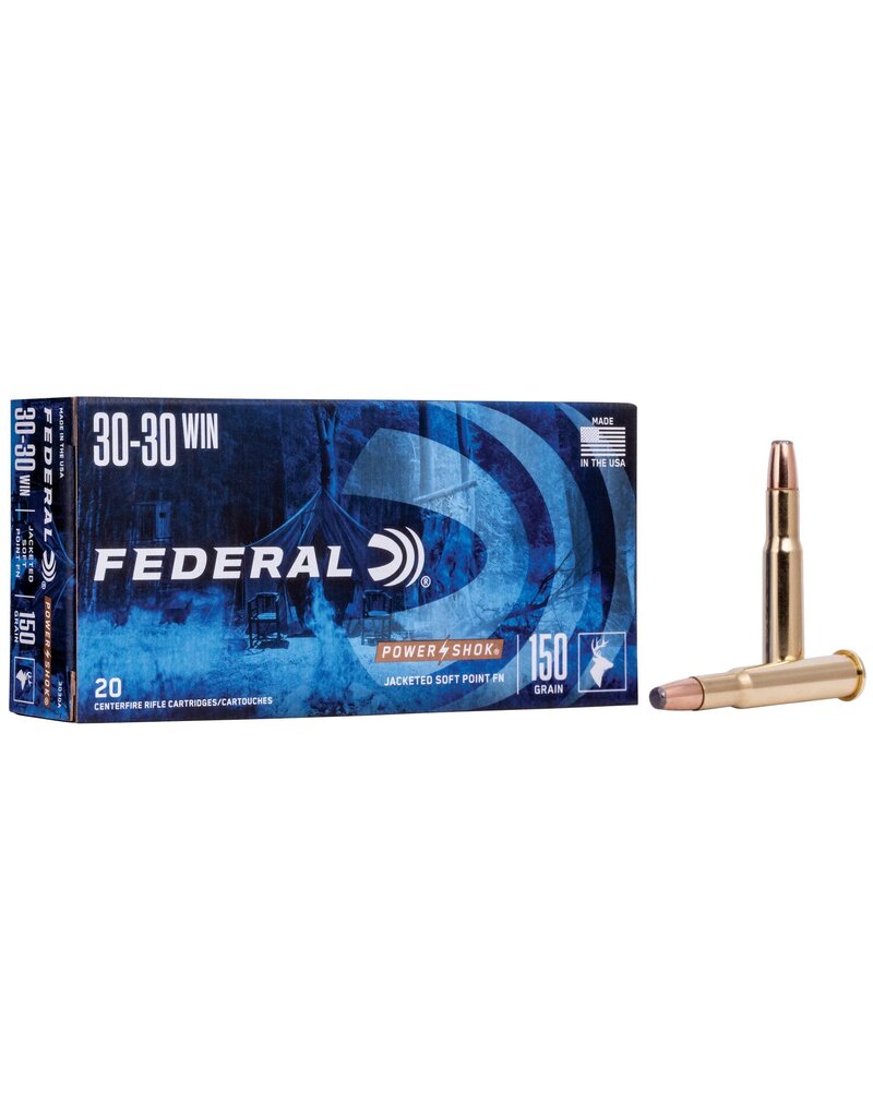 Federal Power-Shok - 30-30 Win, 150gr, SP, FN, Box of 20 (3030A)