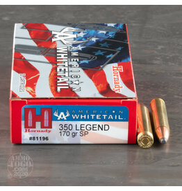 Hornady American White Tail - 350 Legend, 170gr, SP, Box of 20 (81196) — Tundra Supply