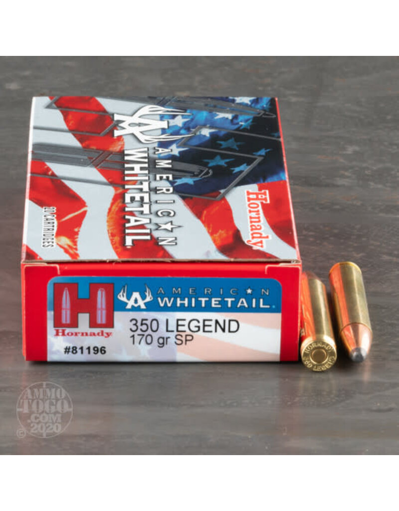 Hornady American White Tail - 350 Legend, 170gr, SP, Box of 20 (81196)