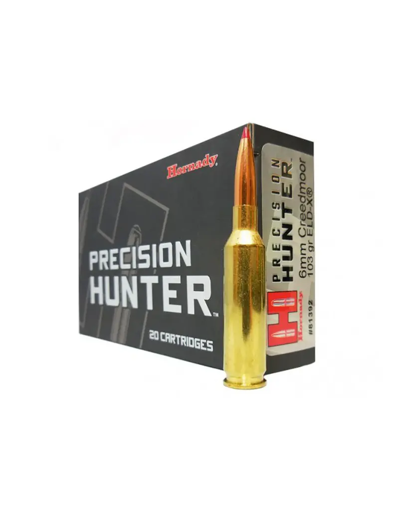 Hornady Precision Hunter - 6mm Creedmor, 130gr, ELD-X, Box of 20 (81392)