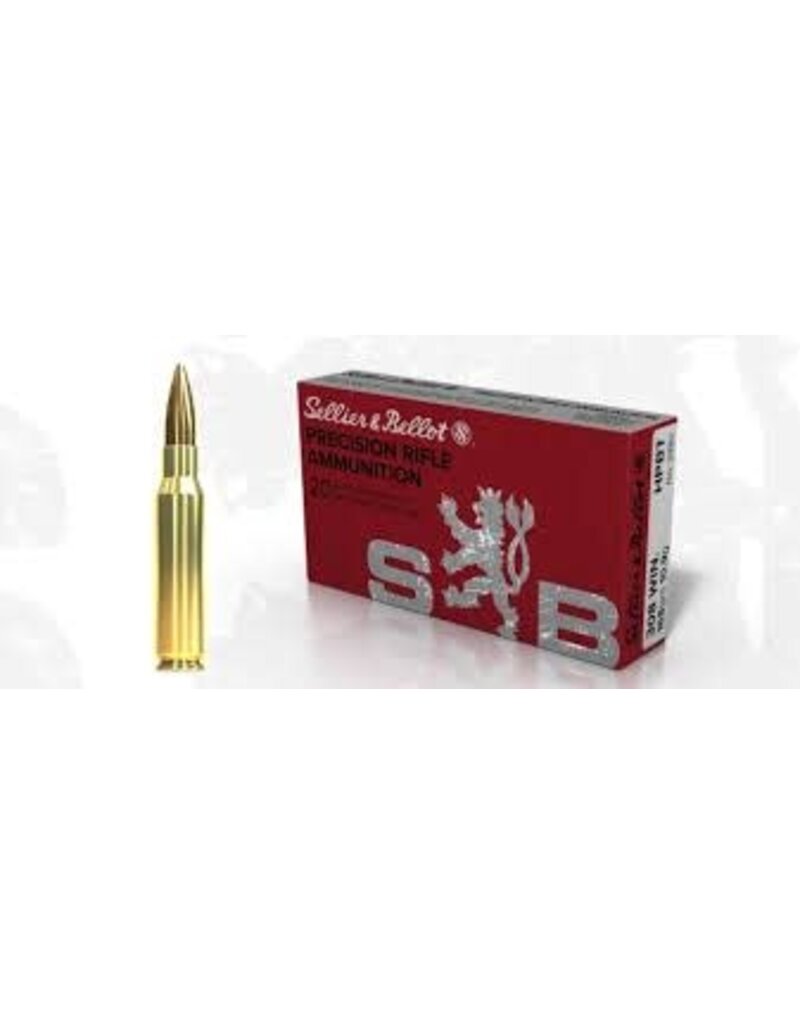 Sellier & Bellot - 308 Win, 168gr, HPBT, Box of 20 (V341312)