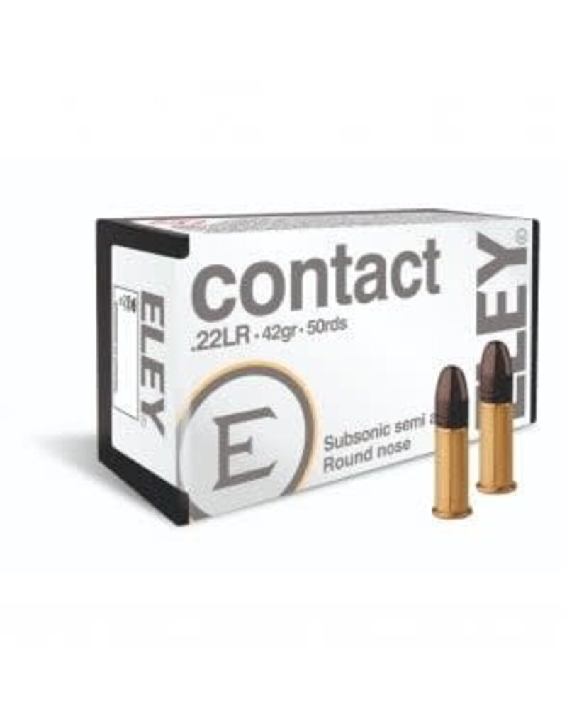 ELEY Contact Subsonic - 22LR, 42gr, RN, Box of 50 (E02300)
