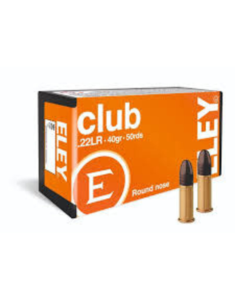 ELEY Club - 22LR, 40gr, RN, Box of 50 (E02100)