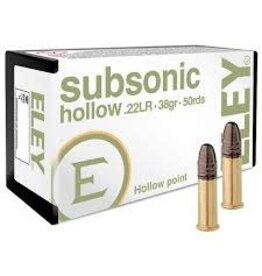 ELEY Subsonic HP - 22LR, 38gr, HP, Box of 50 (E05400) — Tundra Supply