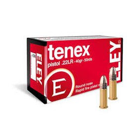 ELEY Tenex Pistol - 22LR, 40gr, RN, Box of 50 (E00120) — Tundra Supply