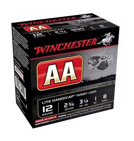 Winchester AA Low Recoil - 12GA, 2-3/4", 1 oz, #8, Box of 25 (AA23FL8) — Tundra Supply