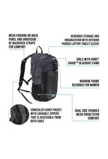 Allen Girls With Guns Midnight Deluxe Pack - 19", Concealed Carry Pocket, Black/Shade Blackout (70637)