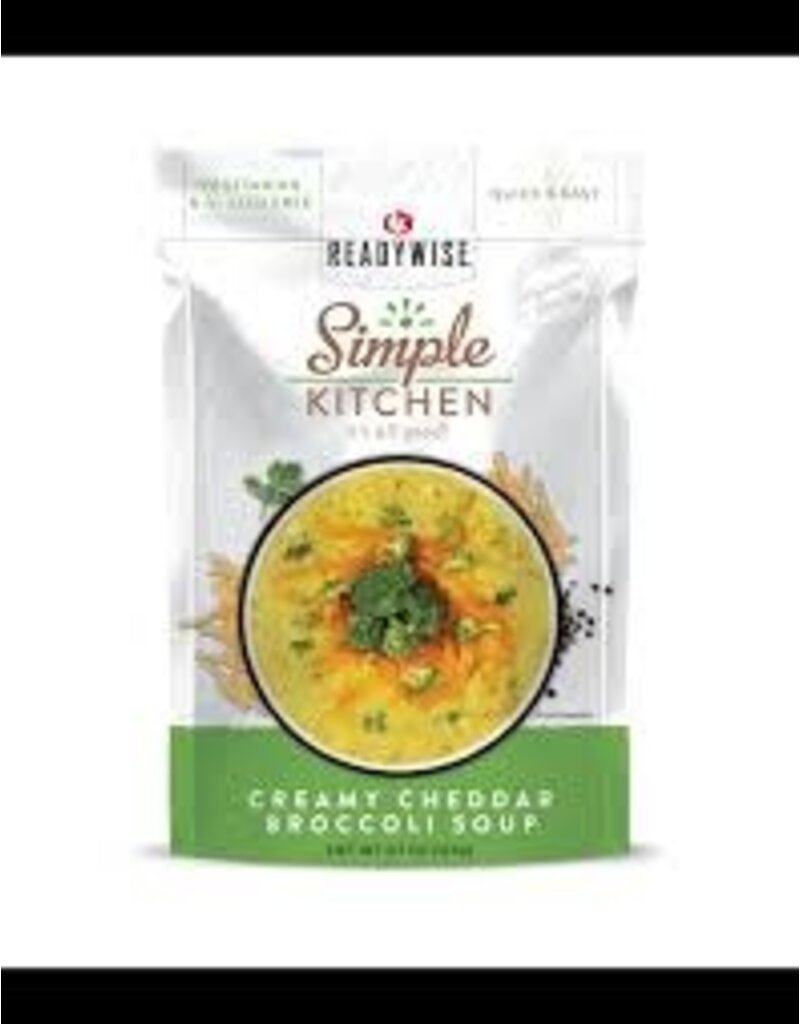ReadyWise ReadyWise Simple Kitchen - Creamy Cheddar Broccoli Soup, 1 Serving, [RWSK02-028]