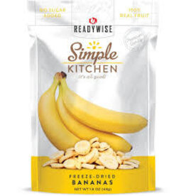ReadyWise ReadyWise Simple Kitchen - Freeze-Dried Bananas, 1 Serving, [RWSK02-007]