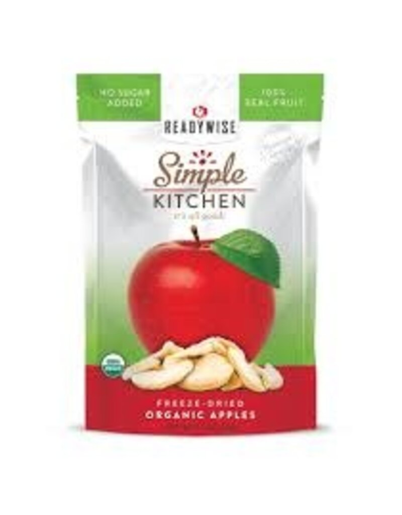 ReadyWise ReadyWise Simple Kitchen - Organic Freeze-Dried Apples, 1 Serving, [RWSK02-017]