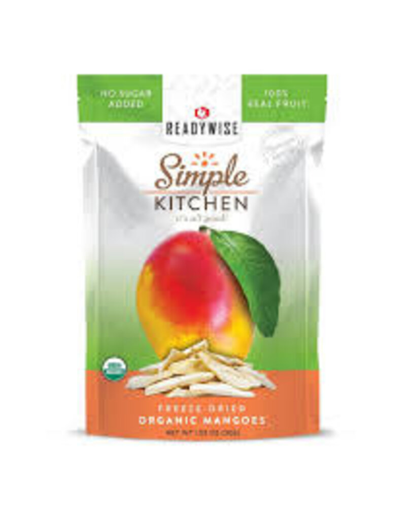 ReadyWise ReadyWise Simple Kitchen - Organic-Freeze-Dried Mangoes, 1 Serving, [RWSK02-015]