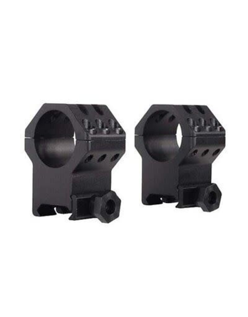 Weaver Weaver Tactical 6-Hole Skeleton Rings - 1", Extra Extra High, Picatinny/Weaver, Matte Black (48353)