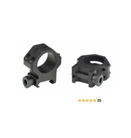 Weaver Weaver Tactical 6-Hole Skeleton Rings - 1", Extra High, Picatinny/Weaver, Matte Black (48351)