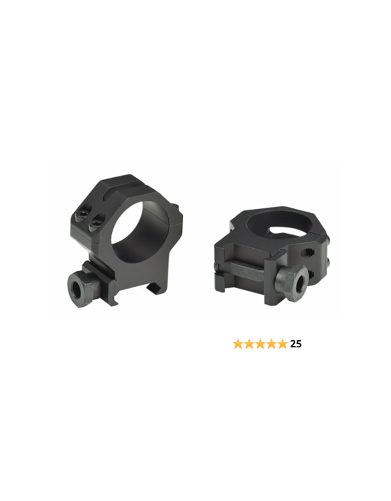 Weaver Weaver Tactical 6-Hole Skeleton Rings - 1", Extra High, Picatinny/Weaver, Matte Black (48351)