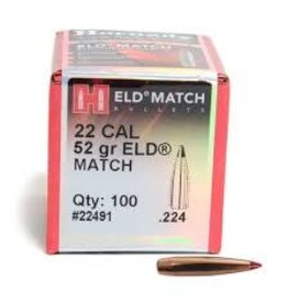 Hornady Hornady Rifle - 22 Cal, 52gr, HP, Box of 100 (22491)