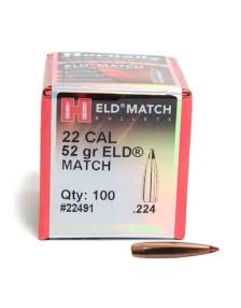 Hornady Hornady Rifle - 22 Cal, 52gr, HP, Box of 100 (22491)