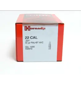 Hornady Hornady Rifle - 22 Cal, 55gr, FMJ, Case of 1000 (22672)
