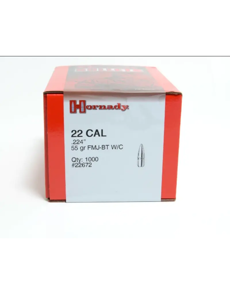 Hornady Hornady Rifle - 22 Cal, 55gr, FMJ, Case of 1000 (22672)