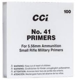 CCI CCI Military Primers - No. 41 5.56mm Small Rifle, Box of 100 (1)