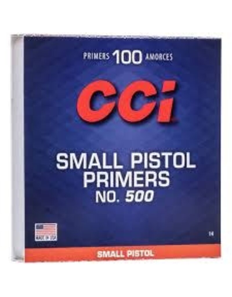 CCI CCI Primers - #500 Small Pistol, Box of 100 (14)
