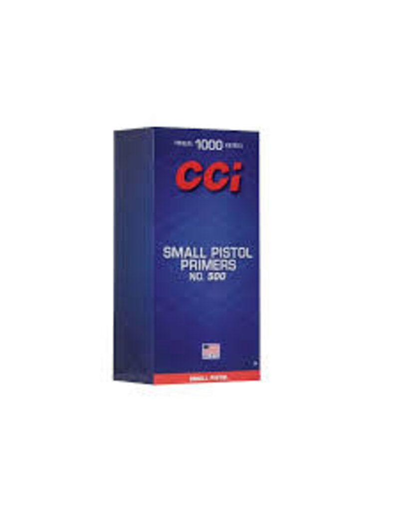 CCI Primers - #500 Small Pistol, Case of 1000 (14-CASE)