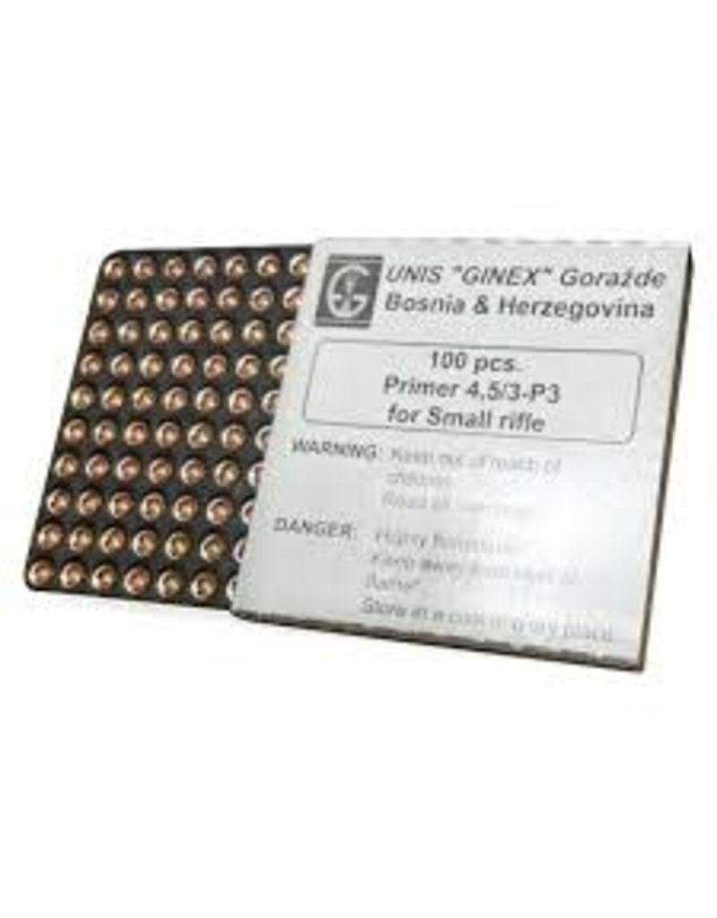 Unis Unis Ginex  Primers - Small Rifle, Box of 100 (UGP-SR100)