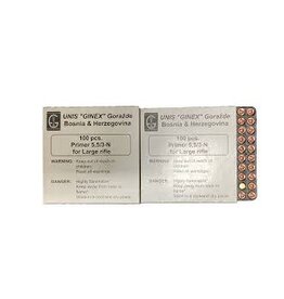 Unis Ginex  Primers - Small Rifle, Case of 1000 (UGP-SR1000)