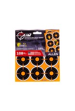 Allen EZ Aim Adhesive Splash 2" Bullseye 12 Sheets, 108 Pieces