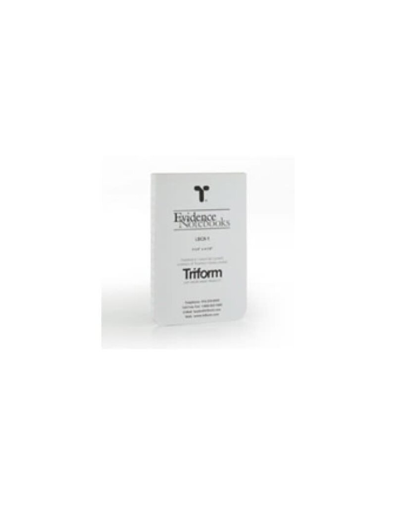 Triform Evidence Notebook - White, 3.25"x 4.875", 200 Page (LCBR-1)
