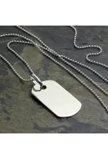 UK Novelty Dog Tags - Silver, Two Tags, Chain Included (20936)