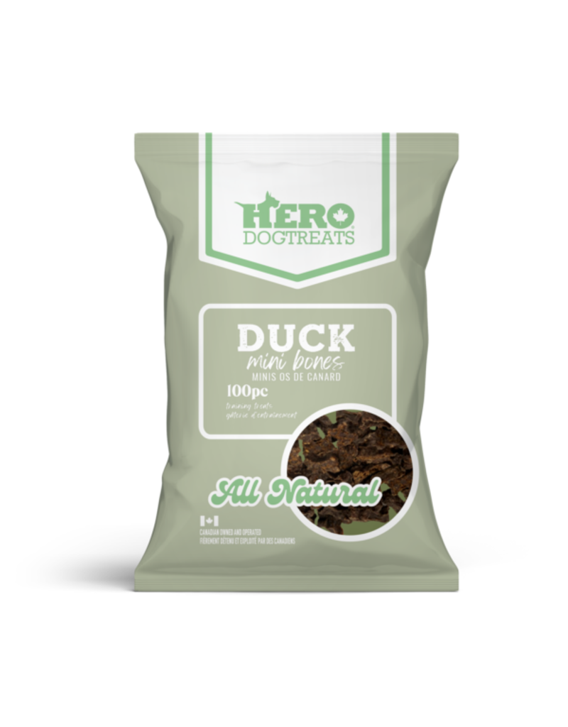 Hero Dog Mini Bones - Duck, 100ct (19927D)