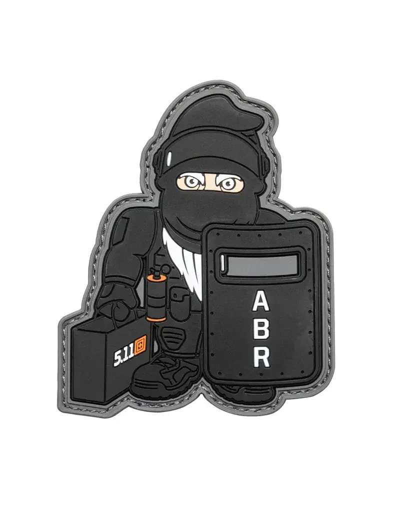 5.11 Tactical Patch - Black Friday Gnome, Hook-Back Adhesion (92031)