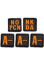 5.11 Tactical Patch Kit - A Negative Blood Type, Hook-Back Adhesion (81322AN)