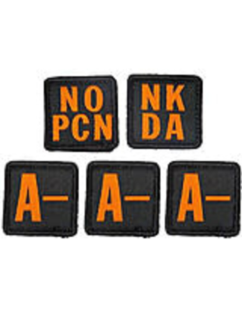 5.11 Tactical Patch Kit - A Negative Blood Type, Hook-Back Adhesion (81322AN)