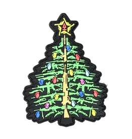 Tactical Innovations Canada Patch - Christmas Guns, Velcro Hook Backed (MP0-CG3)