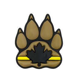 Tactical Innovations Canada Patch - K9 Thin Yellow Line, Black & Tan (MP1-K9TYL1)