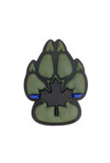 Tactical Innovations Canada Patch - K9 Thin Blue Line, Black & ODG (MP1-K9TBL2)