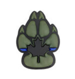 Tactical Innovations Canada Patch - K9 Thin Blue Line, Black & ODG (MP1-K9TBL2)